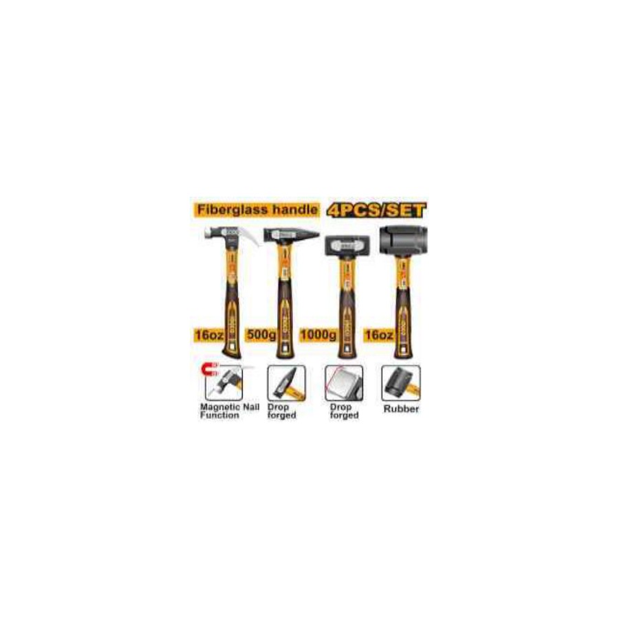 INGCO 4Pcs hammer set