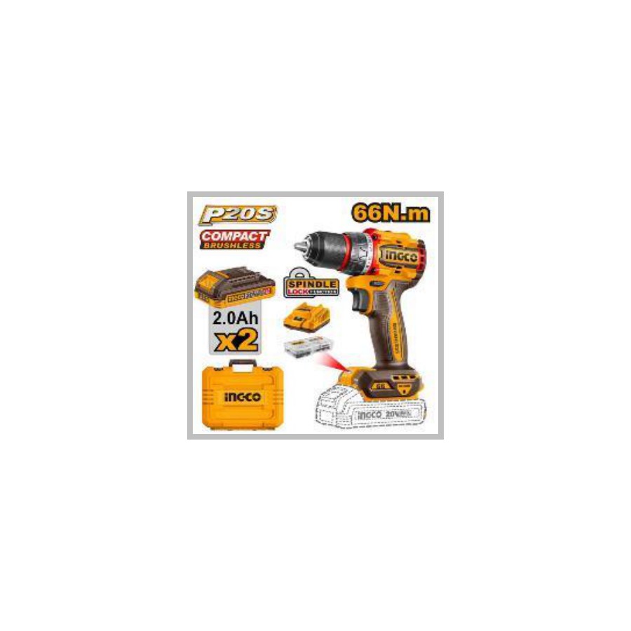 INGCO Compact Brushless Cordless Drill