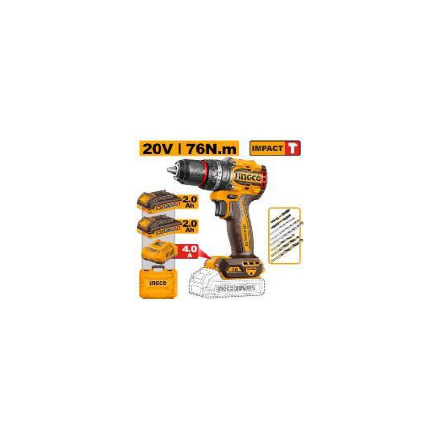 INGCO Compact Brushless Cordless Impact Drill