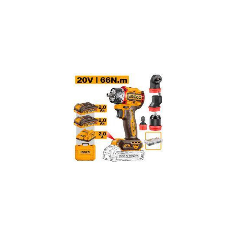INGCO Cordless multi-head drill driver