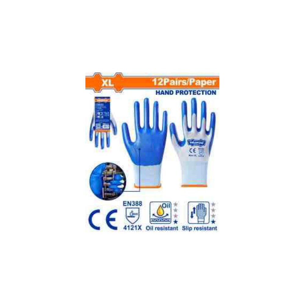 WADFOW Nitrile Work Gloves XL - 12 Pairs