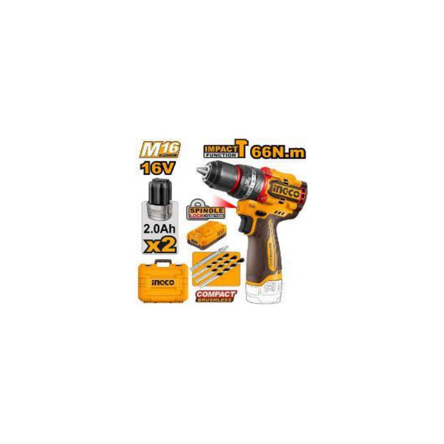 INGCO Compact brushless cordless impact drill