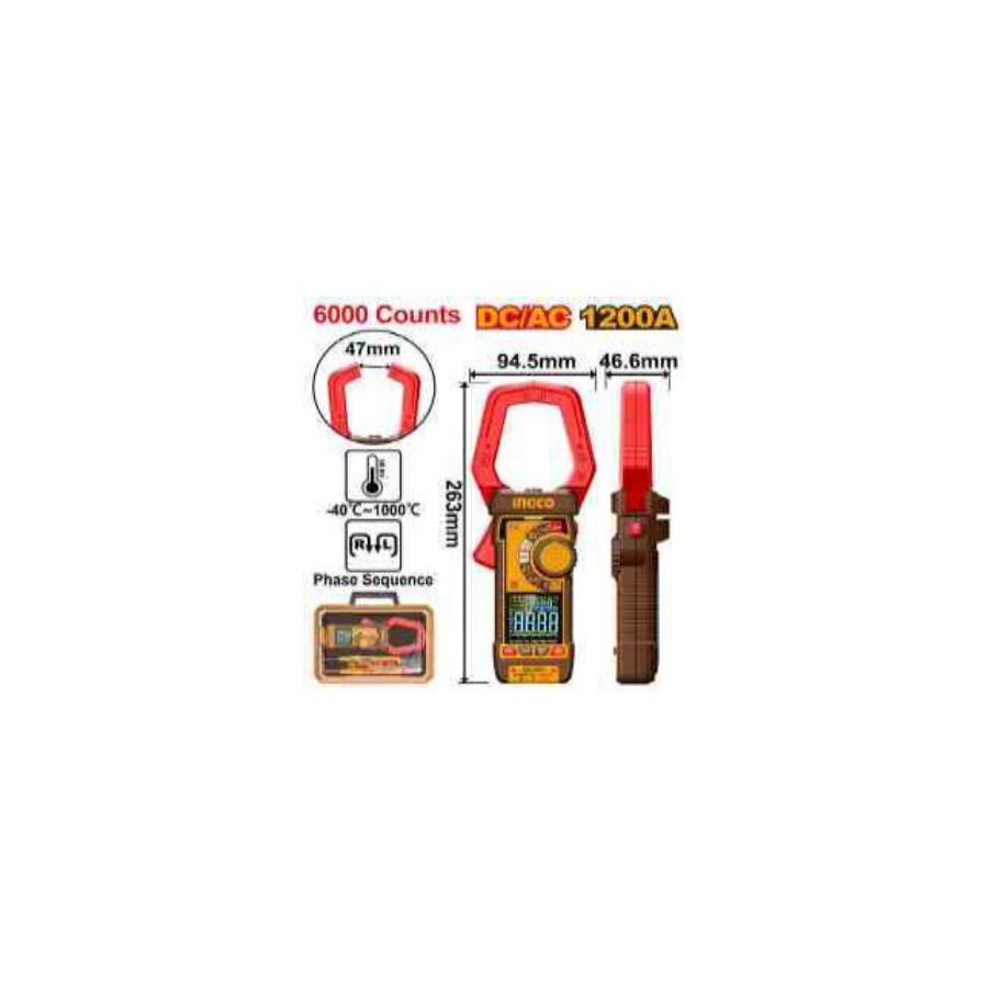 INGCO DC/AC clamp meter