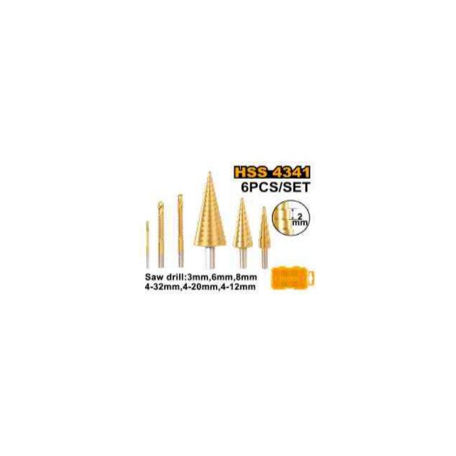 INGCO Step drill bit set
