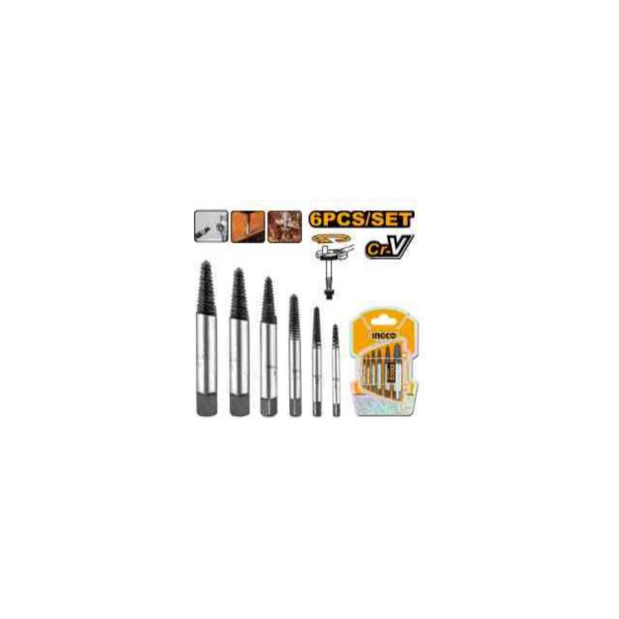 INGCO 6 Pcs screw extractor set