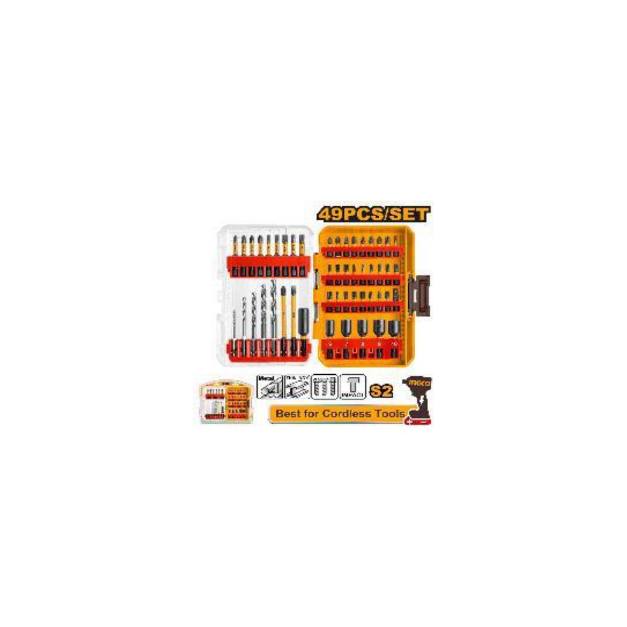 INGCO 49 Pcs impact screwdriver bits set