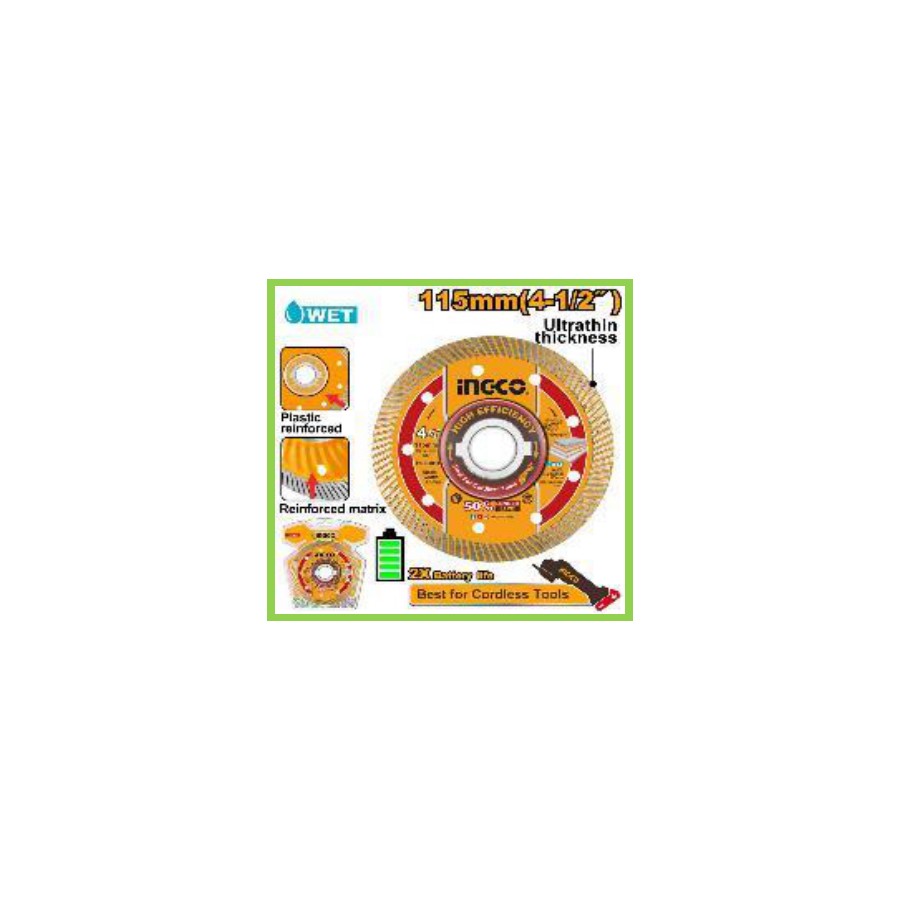 INGCO Ultrathin diamond disc (with flange)