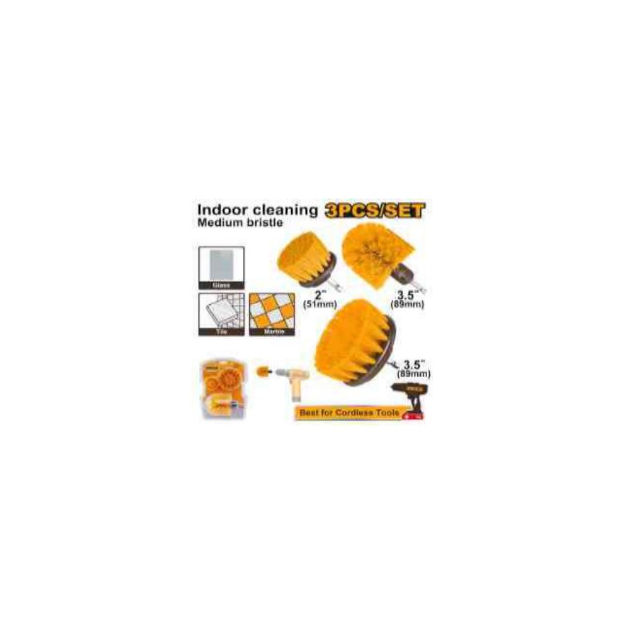 INGCO 3 Pcs Medium bristle brush set