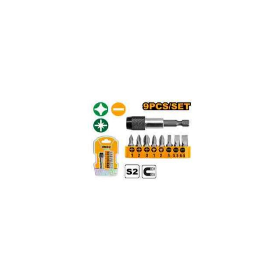 INGCO 9 Pcs screwdriver bits set