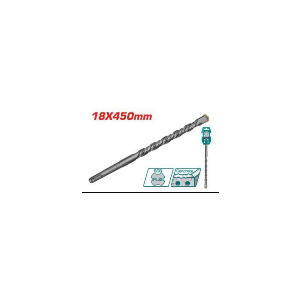 TOTAL SDS Plus Hammer Drill Bit 18 x 450mm