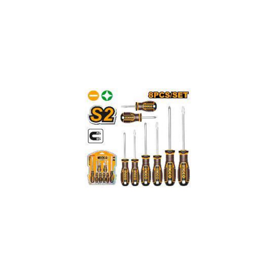 INGCO 8 Pcs screwdriver set