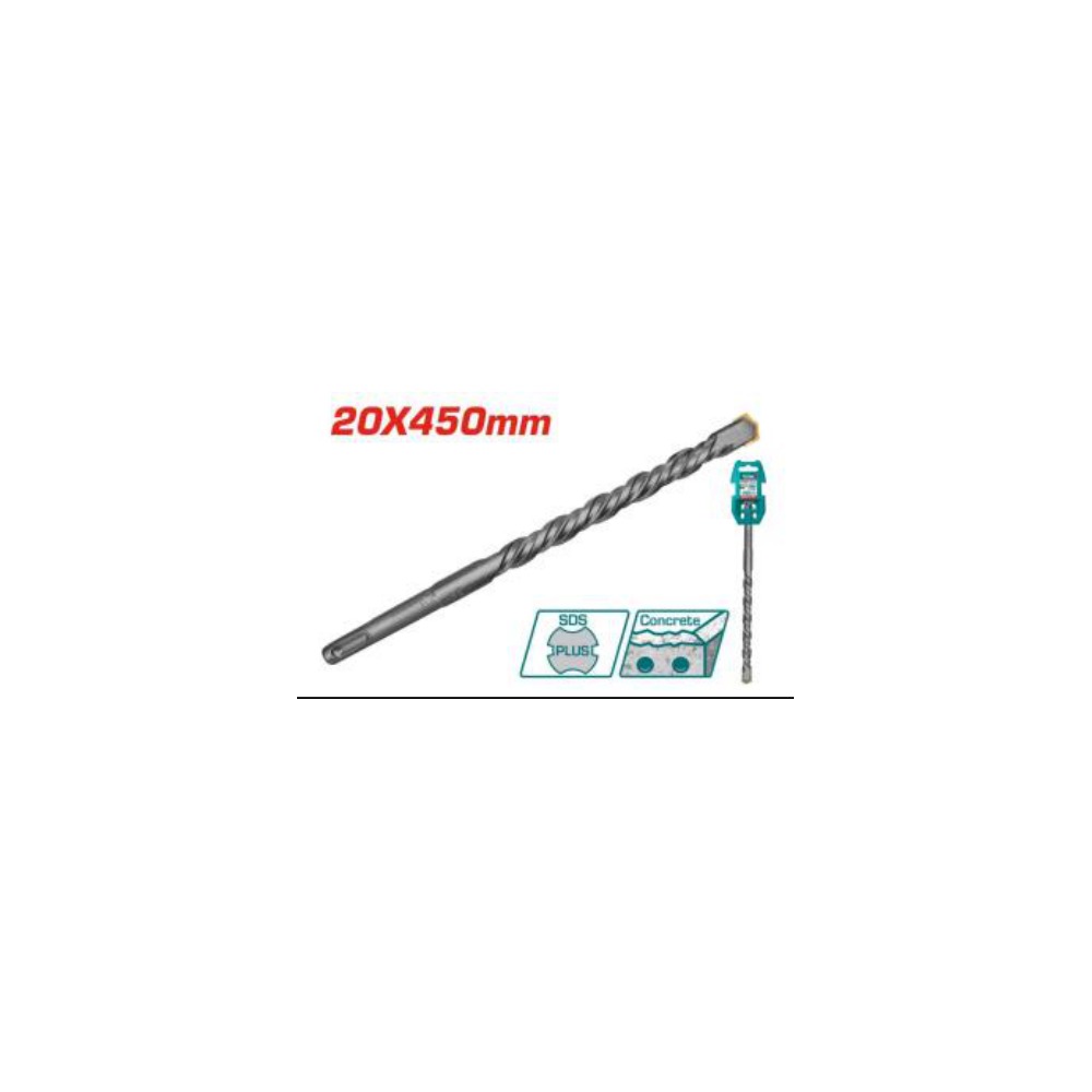 TOTAL SDS Plus Hammer Drill Bit 20 x 450mm