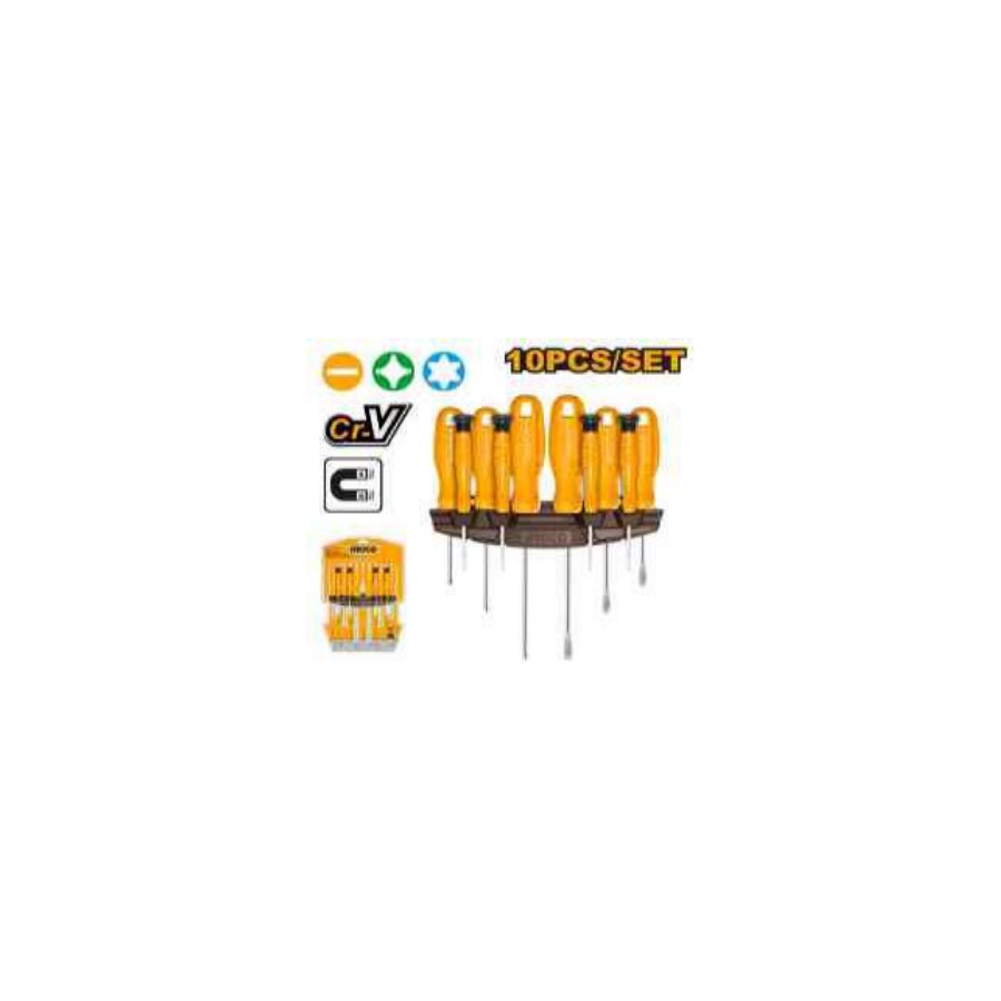 INGCO 10 Pcs screwdriver and precision screwdriver set
