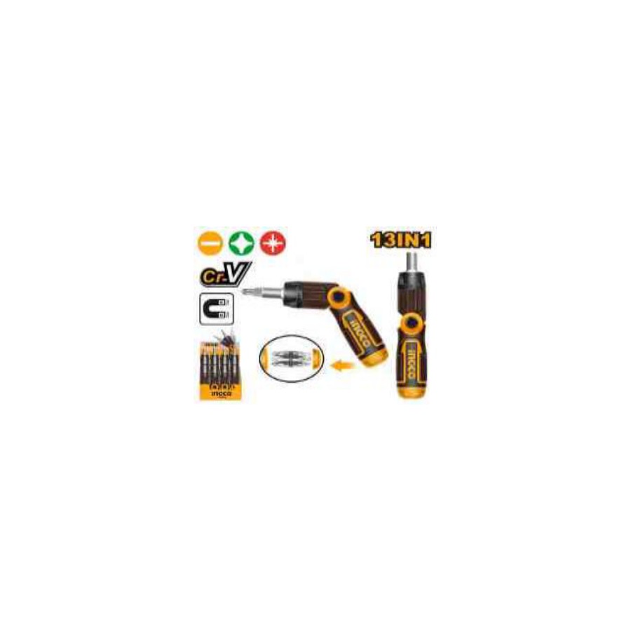 INGCO 13 In 1 ratchet screwdriver set