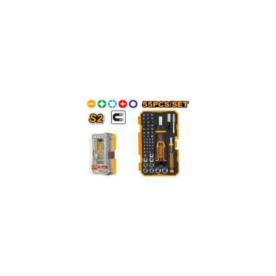 INGCO 55 Pcs screwdriver bits set