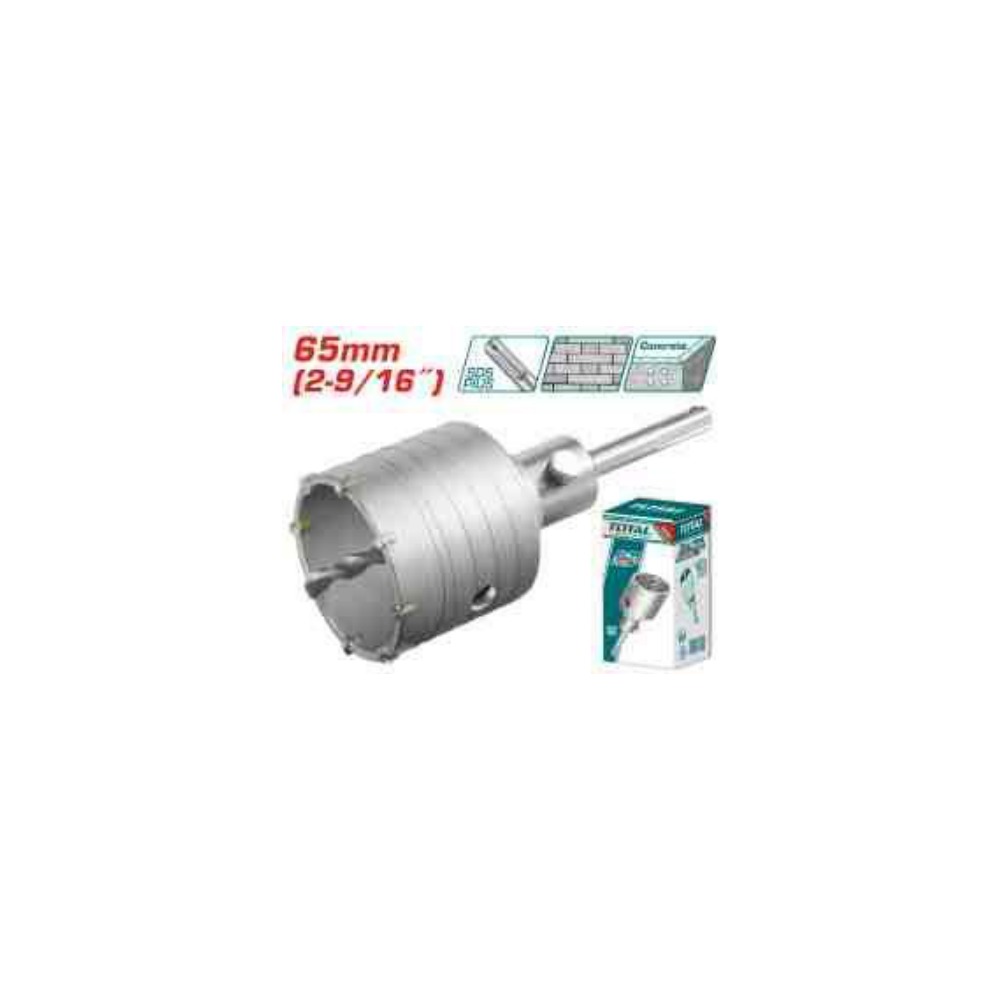 TOTAL Hole Core Bit 65mm (2-9/16") SDS Plus
