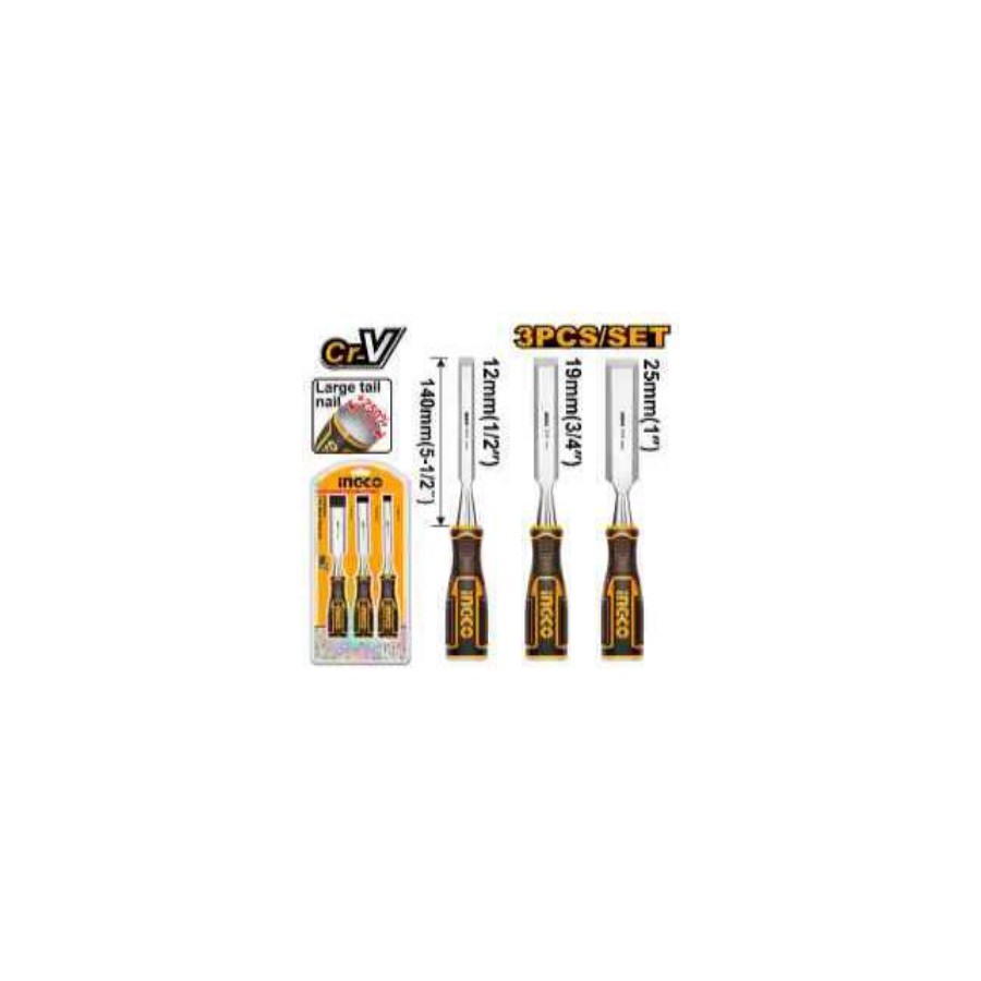INGCO 3 Pcs wood chisel set