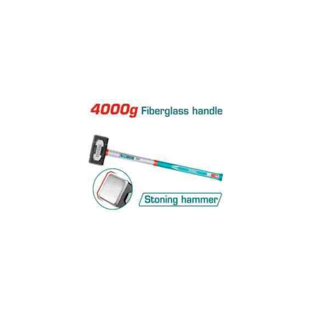 TOTAL Stoning Hammer 4000g Fibreglass Handle
