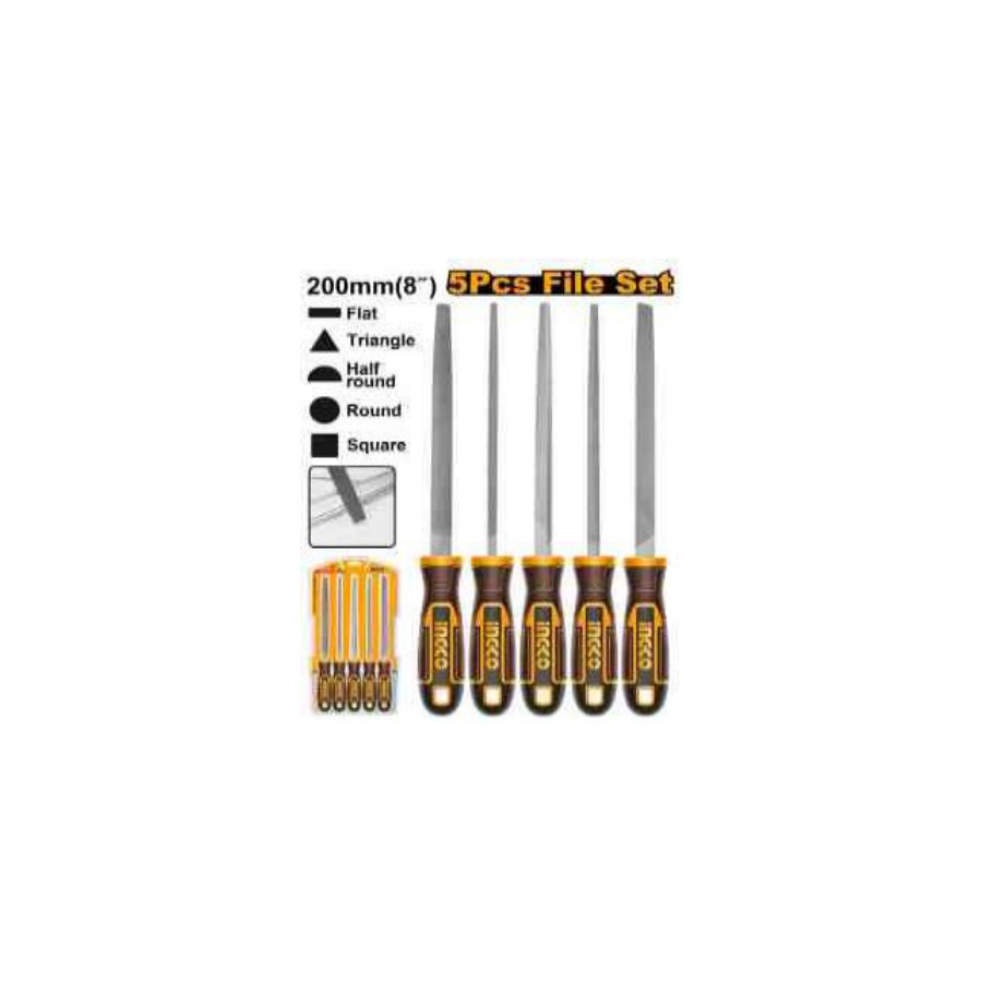 INGCO 5 Pcs steel file set
