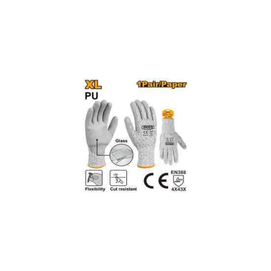 INGCO PU cut-resistant gloves