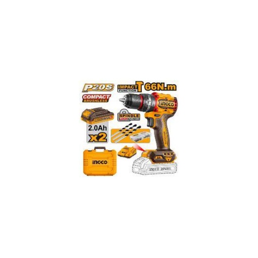 [CIDLI20668] INGCO Compact Brushless Cordless Impact Drill