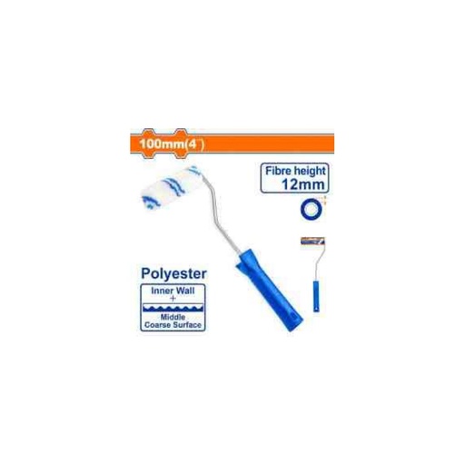 [WCB1904] WADFOW Mini Cylinder Paint Roller Brush 100mm (4") Polyester, 12mm Fibre
