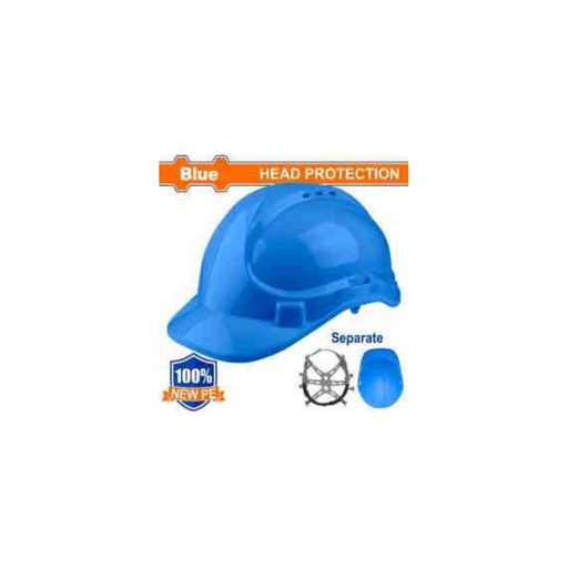 [WSH1301] WADFOW Blue Safety Helmet - Vented Head Protection Hard Hat
