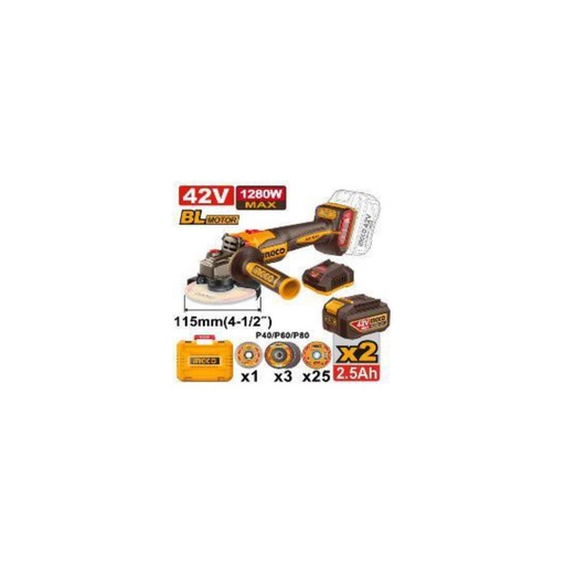 [CAGLI4128112] INGCO Cordless angle grinder