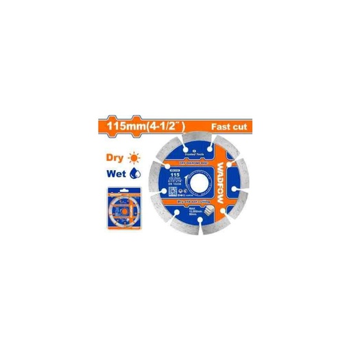 [WDC1K02] WADFOW Dry Diamond Disc 115mm (4-1/2") x 22.2mm Bore — Segmented