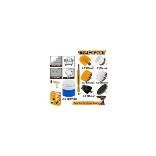 [WCB1101] INGCO 11 Pcs Cleaning brush set