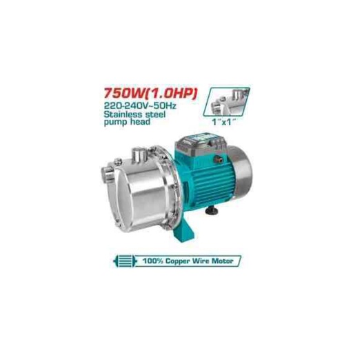 [TWPS375062] TOTAL Water Pump 750W (1.0HP) Stainless Steel Pump Head 1"x1"