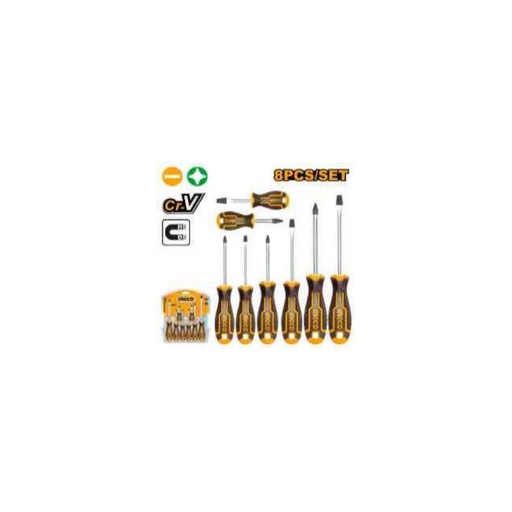 [HKSD0828] INGCO 8 Pcs screwdriver set