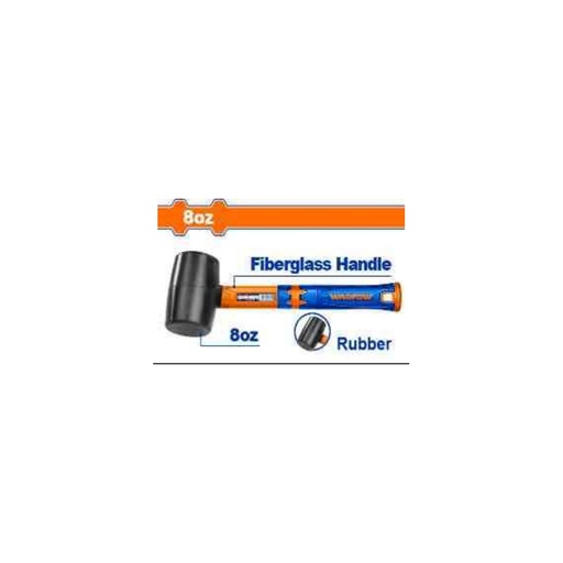 [WHM7301] WADFOW Rubber Hammer 8oz Fibreglass Handle
