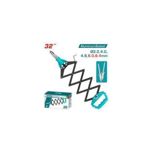 [THT32321] TOTAL Folding Hand Riveter 32" (Ø3.2-6.4mm) Aluminium & Steel