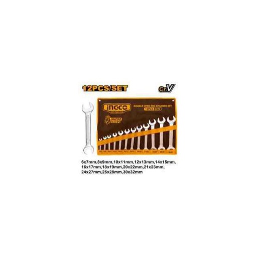 [HKSPA2142] INGCO 12Pcs Double open end spanner set