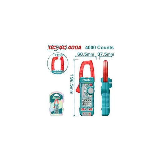 TOTAL DC/AC Digital Clamp Meter 400A 4000 Counts