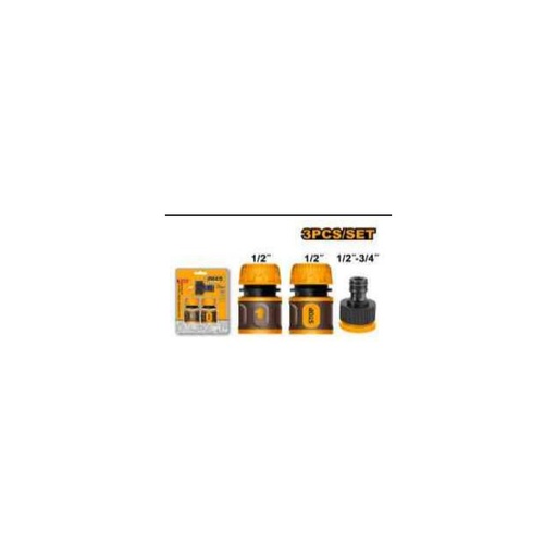 [HHCS03122] INGCO 3 Pcs hose quick connectors set